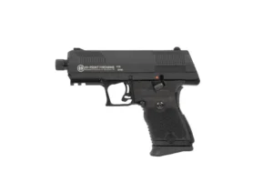 Hi-Point YC9 9mm threaded pistol with black polymer frame and serrated slide