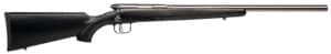 Savage B.Mag 17 WSM 22 inch heavy barrel stainless rifle with black synthetic stock