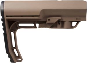 Mission First Tactical BMSSDE Battlelink Minimalist Stock Collapsible Scorched Dark Earth Synthetic for AR-15, M16, M4 with Commercial Tube (Tube Not Included)