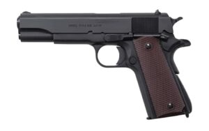 Auto-Ordnance 1911A1 GI 9mm 5-inch Matte Black with Checkered Wood Grips