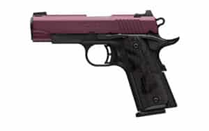 Browning 1911-380 Black Label Compact .380 ACP Black Cherry slide matte black frame