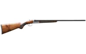 Charles Daly 500 side-by-side 20 gauge shotgun 26-inch barrel engraved silver receiver walnut stock