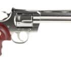 Colt Python .357 Magnum 6-inch stainless revolver with snake scale walnut grips