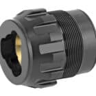 Dead Air DA444 P-Series 3-Lug Adapter, black nitride, 17-4 stainless