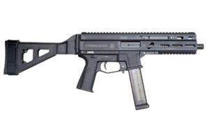 Grand Power Stribog SP10A3 10mm 8-inch threaded barrel black with SBT brace