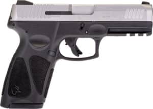 Taurus G3 9mm full-size pistol 4in stainless slide black polymer frame with 2x15rd magazines