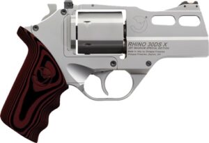 Chiappa Rhino 30 DSX .357 Magnum 3 inch stainless revolver with black/red G10 grips