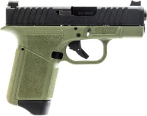 GForce Arms GFA GF9 9mm pistol in black and green
