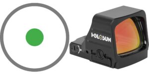 Holosun HE407COMP-GR-6 reflex sight 6 MOA green dot large open window