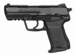 Heckler & Koch HK45C V1 compact .45 ACP, 3.94 inch barrel, blued slide, black polymer frame