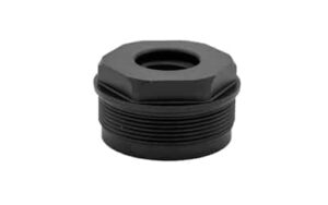 HUXWRX Direct Thread Adapter M13.5x1 LH black nitride 17-4 stainless wrench flats