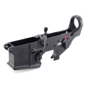 LMT MARS-L Stripped Lower Receiver, anodized black, stripped AR-15 lower for custom builds