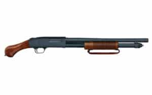 Mossberg 590 Night Stick 12 Gauge 18.5-inch walnut pistol-grip shotgun