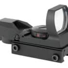 NCSTAR D4RGB reflex sight 1x, 3 MOA red/green multi-reticle, black anodized