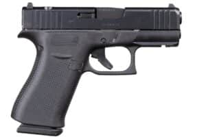 Glock G43X MOS 9mm sub-compact pistol, 3.41 inch barrel, black finish