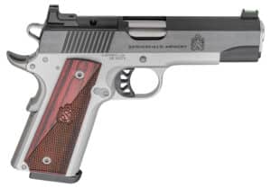 Springfield Armory Ronin 1911 .45 ACP 4.25in optics-ready two-tone blued slide wood laminate grips