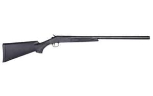 Stevens 301 single-shot 12 gauge shotgun with 26 inch barrel and black synthetic stock
