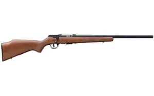 Savage 93R17 GV .17 HMR 21-inch heavy barrel hardwood stock blued rifle, UPC 062654967016