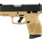 Taurus G3C 9mm compact pistol tan frame black slide 12+1