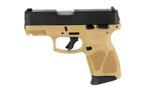 Taurus G3C 9mm compact pistol tan frame black slide 12+1