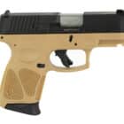 Taurus G3C 9mm compact pistol tan frame black slide 12+1
