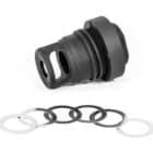 Yankee Hill Machine Mini QD Muzzle Brake 9mm 1/2-28 black Melonite