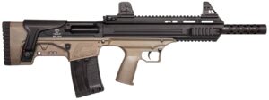 ATI BULL-DOG .410 Bore semi-auto bullpup shotgun with tan synthetic tactical stock