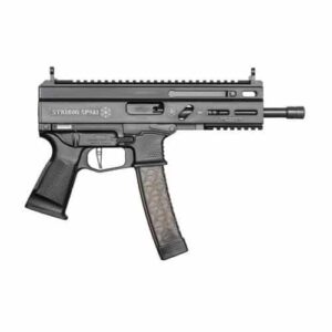 Grand Power Stribog SP9A1 9mm 8in threaded barrel black sub pistol with M-LOK handguard