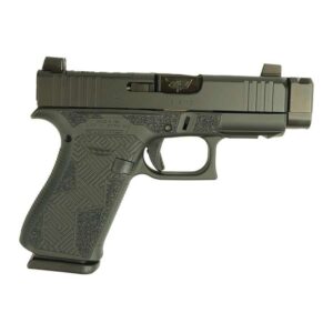 Glock 43X MOS Black Cerakote 9mm 3.41-inch barrel custom stipple