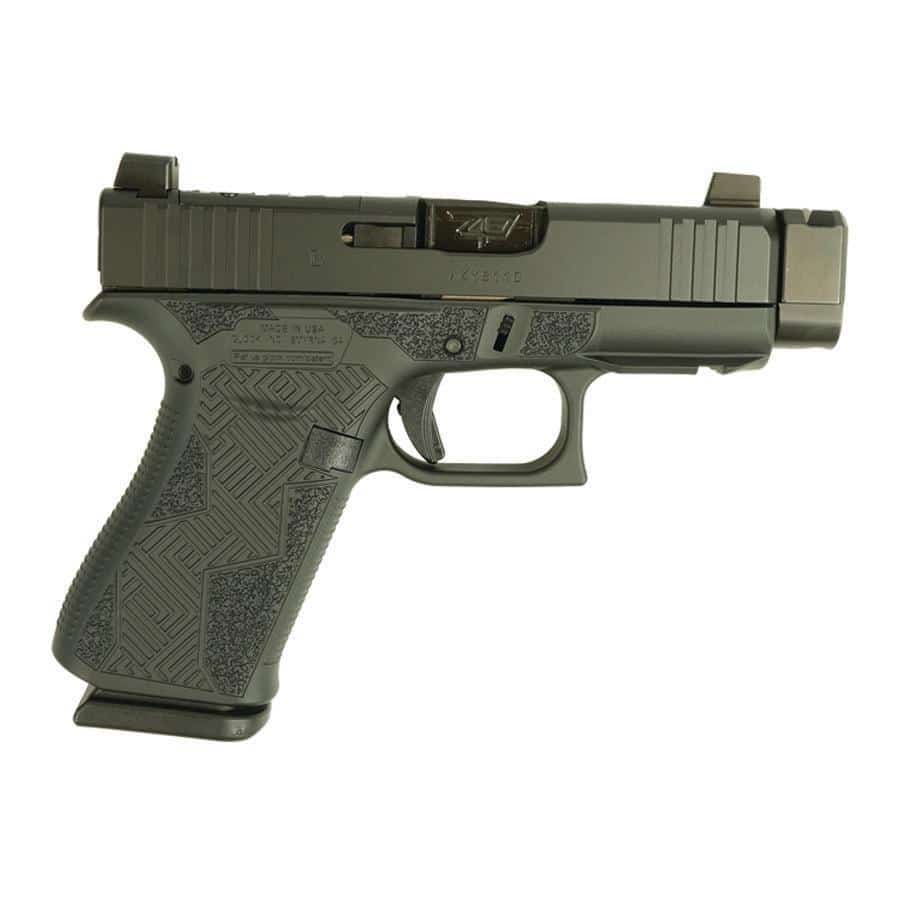 Glock 43X MOS Black Cerakote 9mm 3.41-inch barrel custom stipple