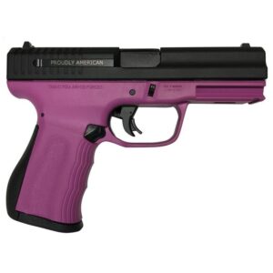 FMK 9C1 G2 9mm pistol with pink raspberry grip and black slide