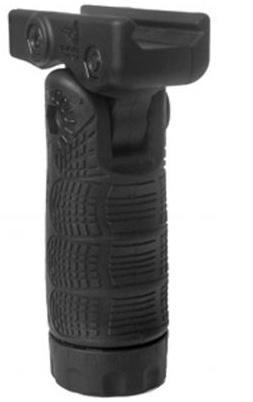 FAB Defense Mako Group 7-Position Tactical Folding Grip with storage cavity mounted on Picatinny rail