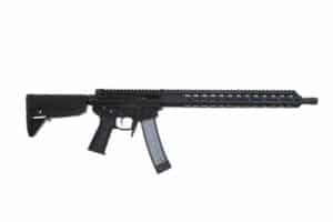 Wraithworks WARSCORP9 9mm side-charging AR rifle in black with M-LOK handguard