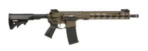 LWRC ICMKII 5.56mm Patriot Brown rifle with 14.7-inch pinned barrel