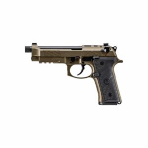Beretta M9A4 Overland 9mm bronze pistol with threaded 5.1 inch barrel and tritium sights
