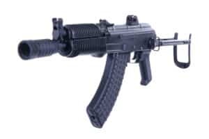 Arsenal SAS M-7UFK Krinkov Underfolder 7.62x39 8.5in barrel black with magazines and case