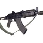 Arsenal AR-M14SF TACT SBR 7.62x39mm rifle OD Green with right-side folding stock