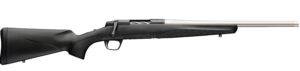 Browning X-Bolt 2 Composite Special LR SPR rifle with matte stainless threaded barrel and black synthetic stock
