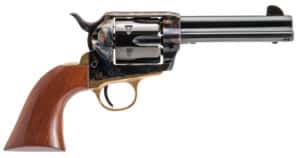 Cimarron Pistolero .45 Long Colt 4.75in blued barrel case-colored frame walnut grip