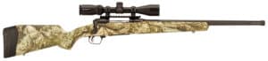 Savage 110 Apex Predator XP .22-250 Rem rifle in Mossy Oak camo with Vortex 4-12x44 scope