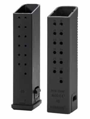 Kriss USA KVAMX2K90BL00 Mag-Ex2 Extension Kit Extended 9mm Luger 40rd Compatible w/Glock 17 Gen3-5 17rd Magazines Black Polymer