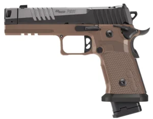 Sig Sauer P211 GTO Combat 9mm pistol 4.4-inch bull barrel coyote G10 grips