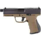 FMK G3 9mm 4.5-inch threaded barrel pistol in burnt bronze, right-side view
