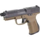 FMK G3 9mm 4.5-inch threaded barrel pistol in burnt bronze, right-side view