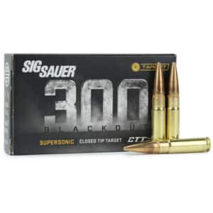 Sig Sauer Target Rifle Ammo 300 Blackout 125 gr. Closed Tip Target 20 rd.