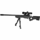 Keystone Crickett Precision 22LR rifle package with 16.1 in carbon fiber barrel, scope and bipod, black