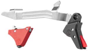 Timney Alpha Competition red straight trigger for Glock Gen5 pistols