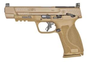 Smith & Wesson M&P9 M2.0 Flat Dark Earth optics-ready pistol right-side