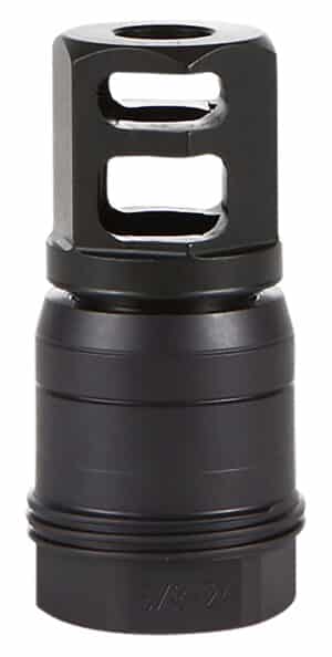 Sig Sauer SL76258X2490DEGM Clutch-Lok QD Muzzle Brake Black Stainless Steel with 5/8" 24 tpi Threads for 7.62mm 90 Degree Taper