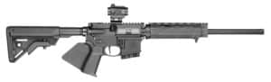 Smith & Wesson Volunteer XV 5.56 NATO 16in M-LOK rifle in black with fixed B5 Bravo stock and 10-round capacity